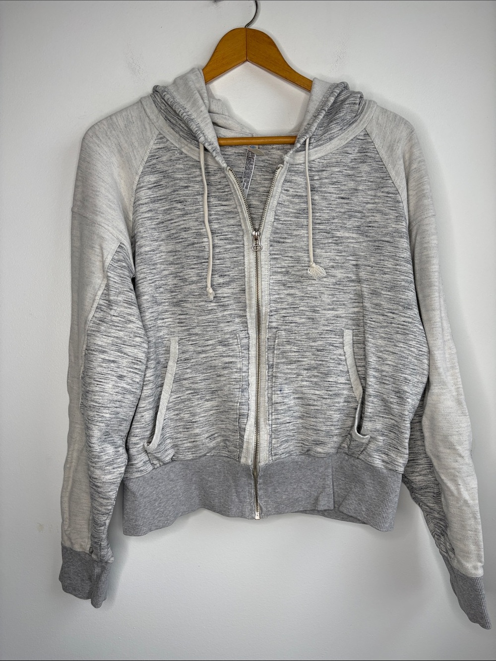 FP Movement Grey Zip-Up Hoodie Jacket